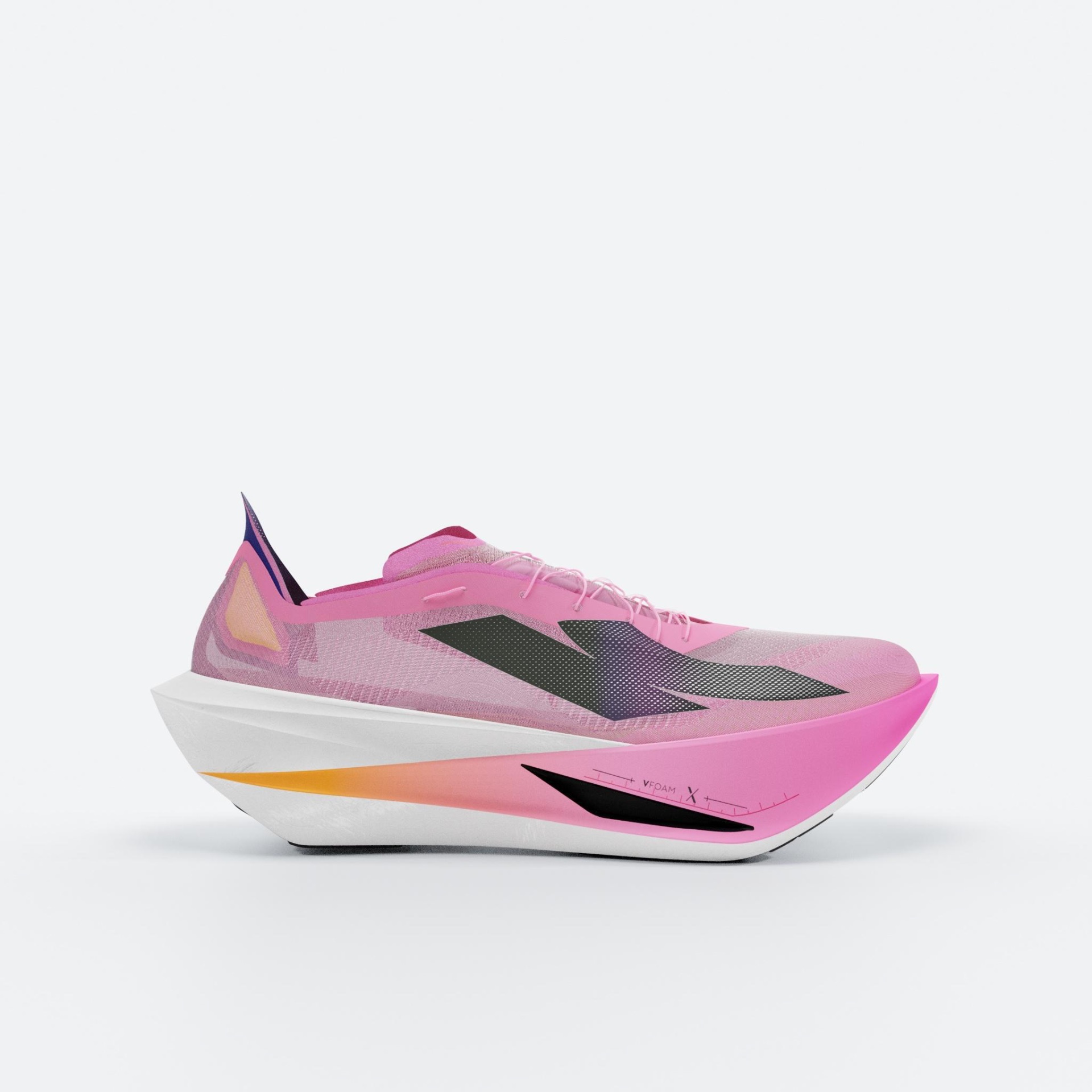 KIPRUN Scarpe running uomo KIPSTORM LAB con piastra in carbonio rosa fluo
